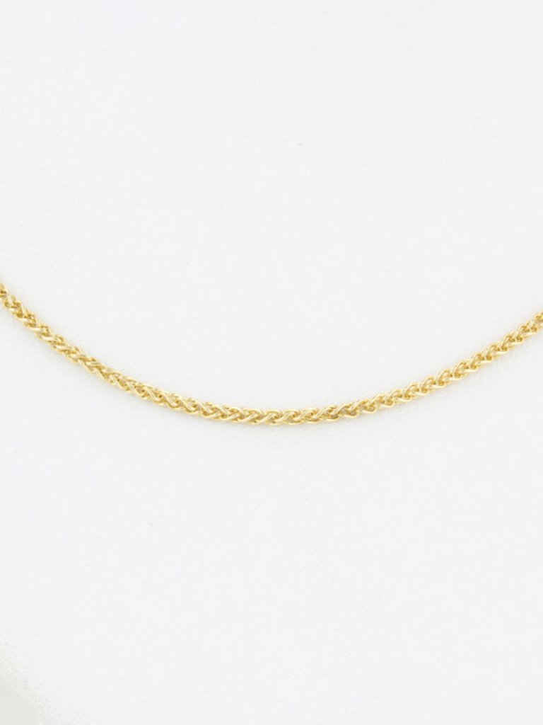 Vintage Tagliamonte 18k Yellow Gold Braided Link Chain Necklace Italian Designer